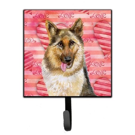 Carolines Treasures Carolines Treasures BB9741SH4 German Shepherd Love Leash or Key Holder BB9741SH4
